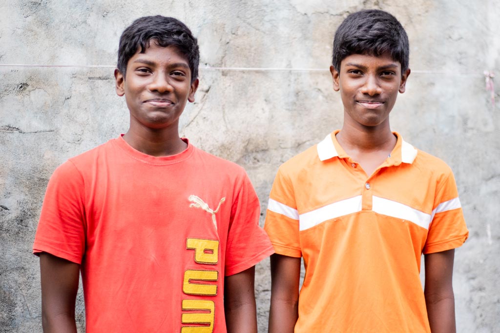 Compassion-supported twins Arun and Ajey