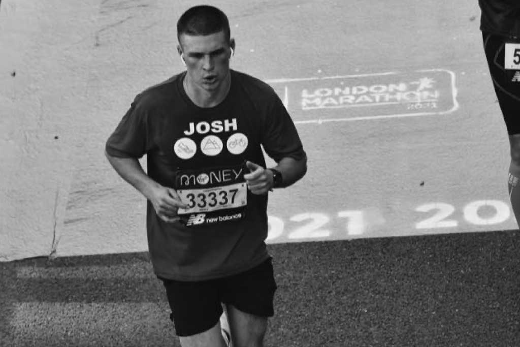 Josh running a marathon for Compassion