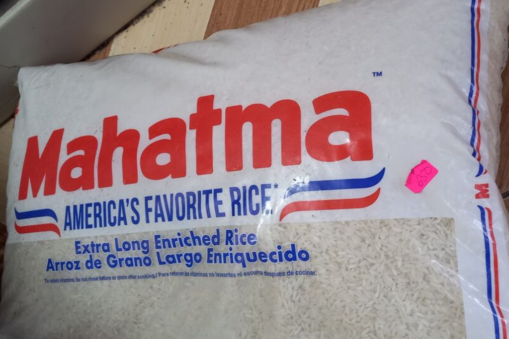 A bag of rice in Haiti.