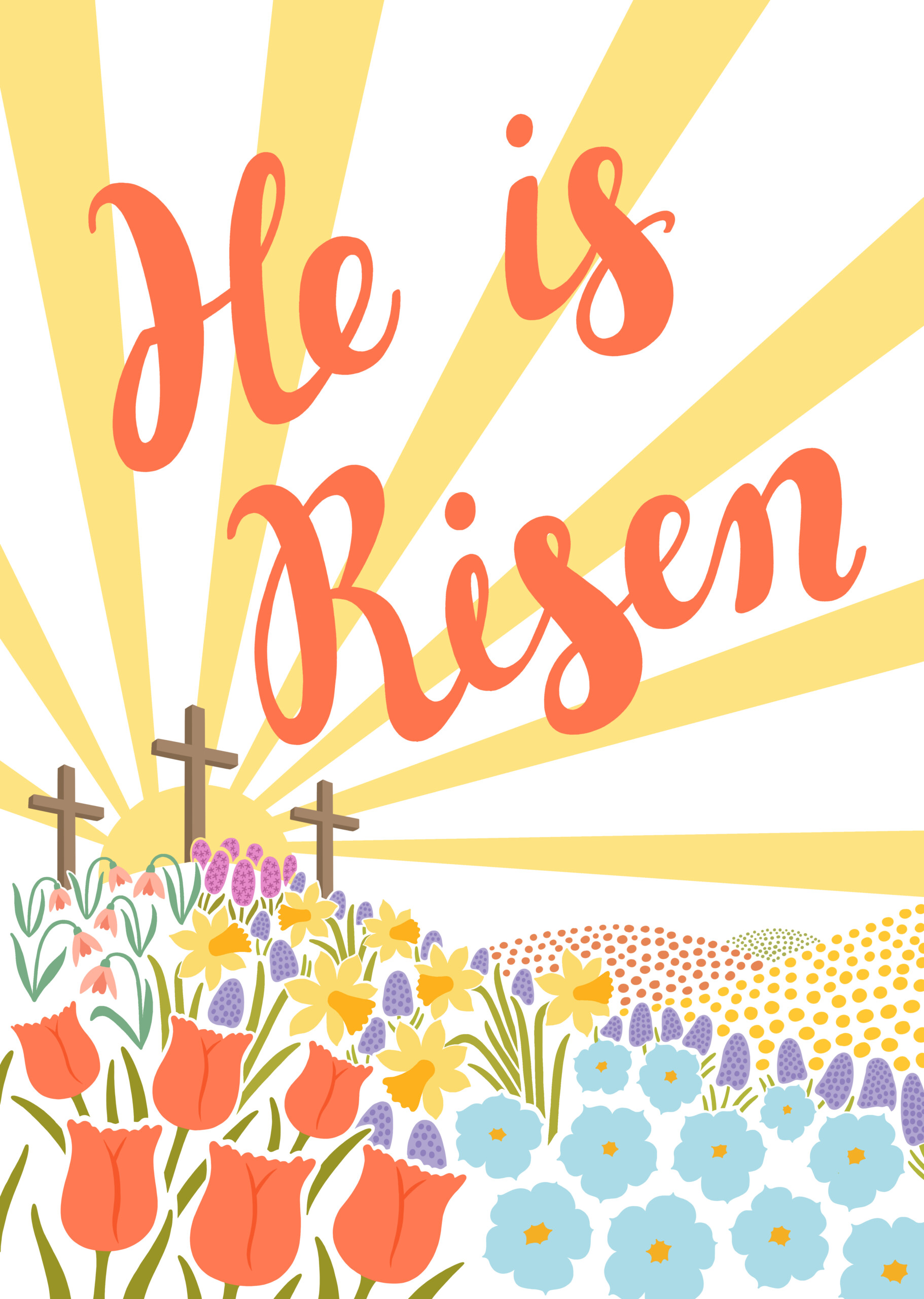 He is risen - Easter image